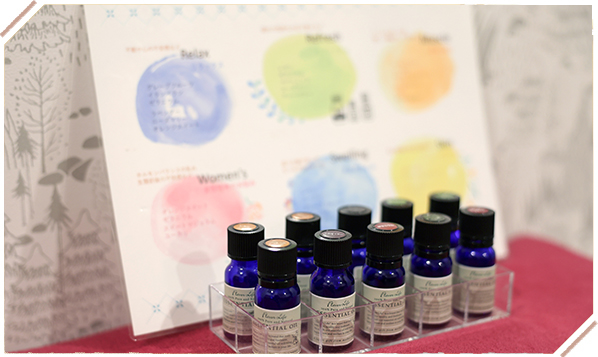 12種類のアロマからお好きな香りをお選び下さい。